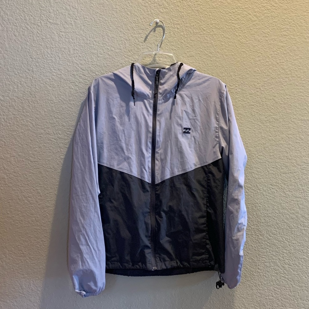Gray Billabong Windbreaker